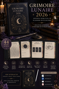 Grimoire Lunaire 2026 PDF Interactif | Agenda Witchcore Numérique | Journal Lunaire & Tarot