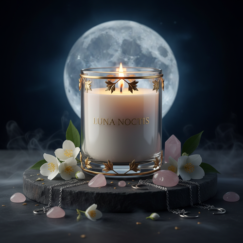 Bougie Pleine Lune — Chandelle céleste witchcore